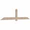Ekena Millwork Eugene Smooth Timber Gable Bracket, Douglas Fir, 96"W x 24"H x 1 1/2"D x 5 1/2"F, 6/12 Pitch GBW096X24X0206EUG00SDF - alternate 2